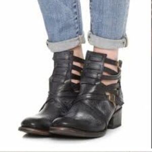 Freebird by Steven Stair Dark Brown Leather Ankle Boots-Size 7M